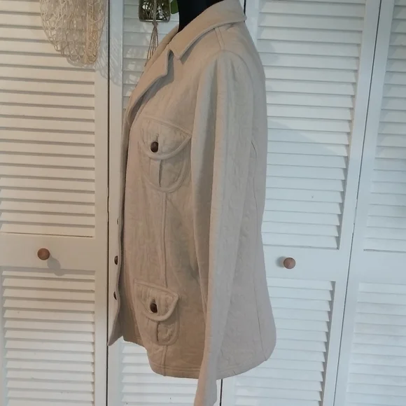 Coldwater Creek Lightweight Quilted Button-Front Jacket – Extra Small - Picture 3 of 9